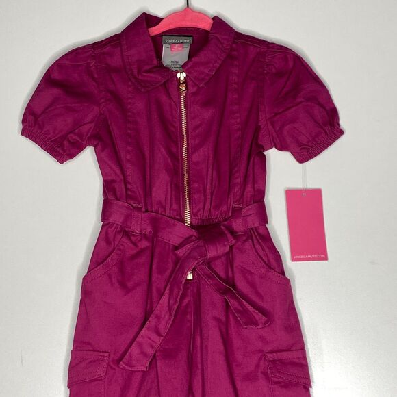 New Vince Camuto Zip Up Jumpsuit Romper Toddler Girls Size 2T - Picture 4 of 9